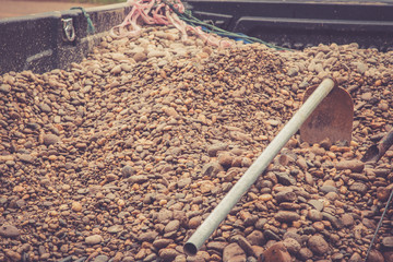 small round rock as a background texture