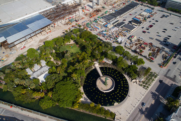Aerial image of the Miami Beach Holocaust Memorial