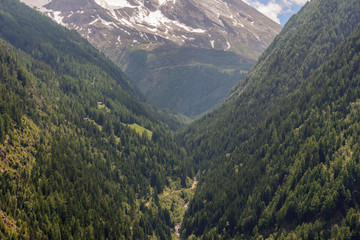 Scenic view of the swiss alps near the italian border.