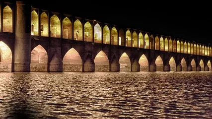 Foto auf Acrylglas Khaju-Brücke in iran   the old bridge