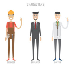 Character Set include engineer, employer and doctor