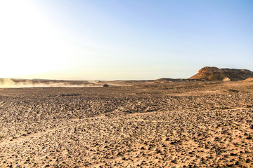 What a strange and stunning view of the Black Desert!.