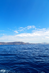 hill and     the  greece santorini island