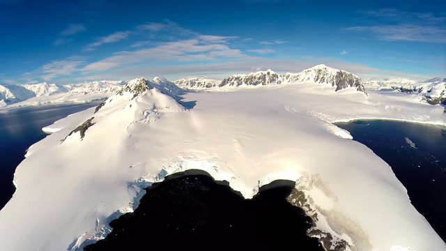 Rare aerial footage of Port Lockroy area, Antarctica. 1.000+ meters above ground. Unbelievable beauty of nature.