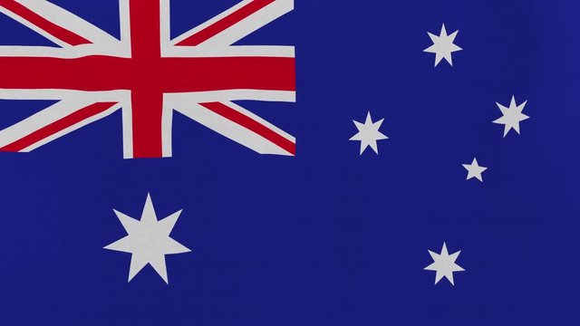 Loopable: Flag of Heard Island and McDonald Islands...Heard Island and McDonald Islands official flag gently waving in the wind. Highly detailed fabric texture for 4K resolution. 15 seconds loop.