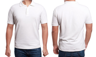 White Polo Shirt Design Template