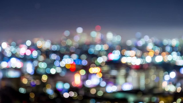 Los Angeles and Hollywood Lights Bokeh Timelapse from Runyon Canyon Park