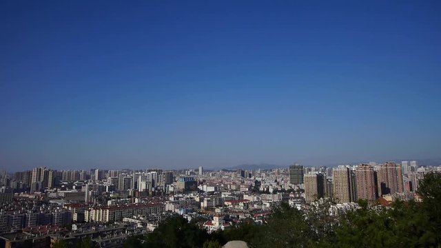 Overlooking panoramic urban.