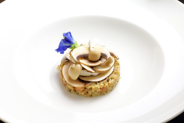 Mushroom and Quinoa Risotto  .