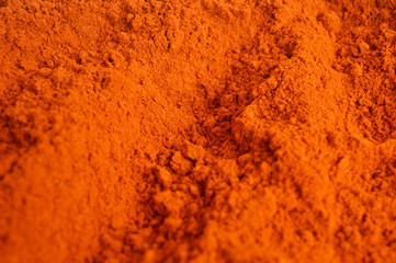 Red Chili powder  closeup