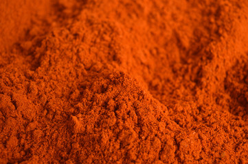 Red Chili powder  closeup
