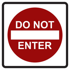 DO NOT ENTER