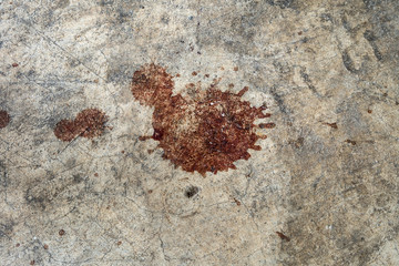 Stain on old cement texture