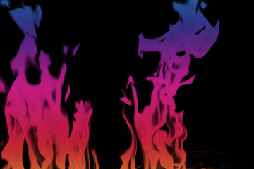  Abstract multicolored Fire flames