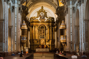 Fototapeta na wymiar Buenos Aires Metropolitan Cathedral Interior