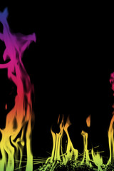  Abstract multicolored Fire flames