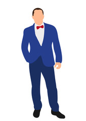 Flat style business man