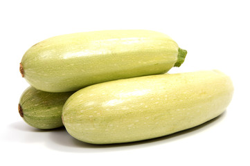 Single squash vegetable marrow zucchini isolated as package design element