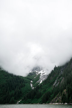 Foggy Mountain Along Tracy Arm