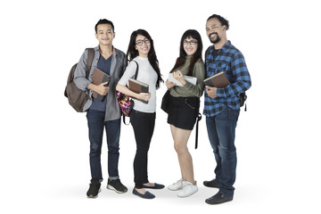 Diversity students standing in the studio