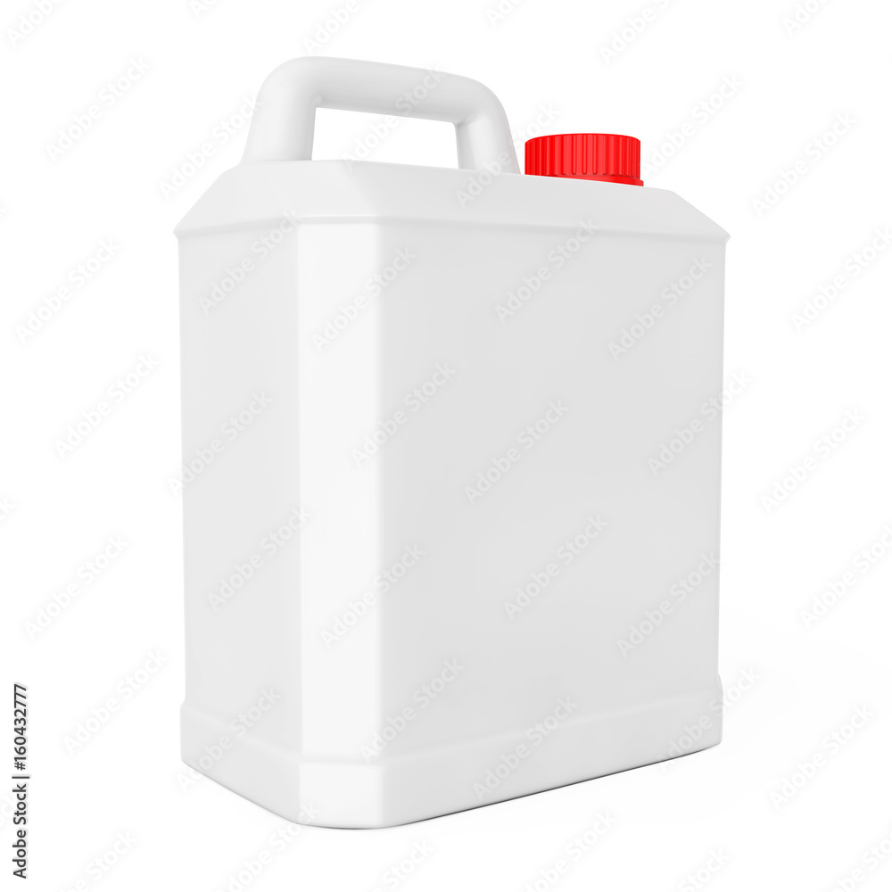 Poster white plastic blank container. 3d rendering