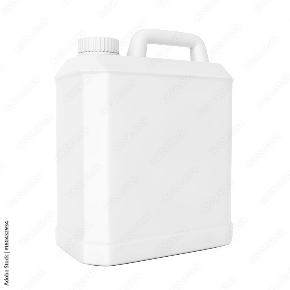 Poster white plastic blank container. 3d rendering