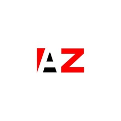 letter AZ logo vector