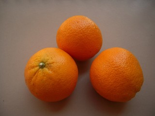 Oranges on the brown background........