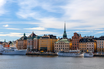 Obraz premium STOCKHOLM, SWEDEN - SEPTEMBER, 15, 2016: Old Town (Gamla Stan) view