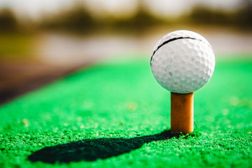 golf ball on tee