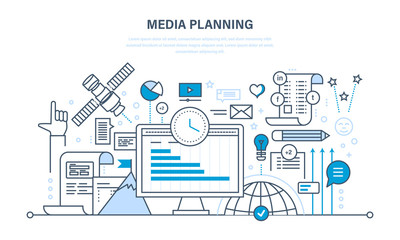 Media planning, digital marketing, advertising, promotion in social network, research.