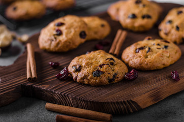 Carrots cookies with cranberries