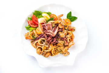 Sea food mix dish