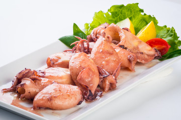 Octopus fried