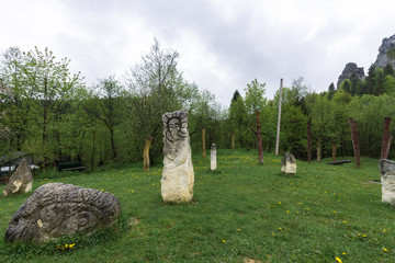 Idols near the fortress of Urich