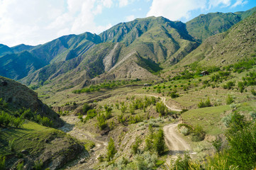 Fototapeta na wymiar the Caucasus Mountains