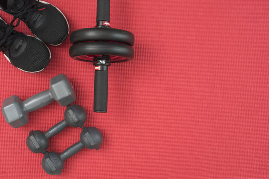 Fitness Equipment Top View