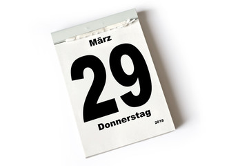 29. März 2018