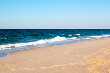 in oman coastline sea ocean   gulf rock and beach relax near sky