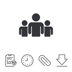 Group of people sign icon. Share symbol.