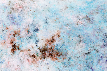 Abstract marble texture. Fractal background in brown and blue colors. Fantasy digital art. 3D rendering.