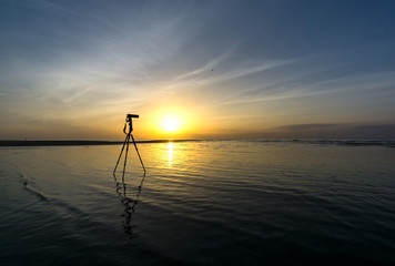 Morning sunrise on the beach
