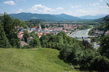 Fototapeta na wymiar Sicht auf Bad Tüll vom Kalvarienberg