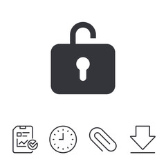 Lock sign icon. Login symbol.