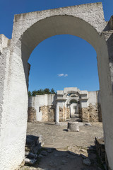 Ruins of Round (Golden) Church  of St. John, Preslav near The Second capital city of the First  Bulgarian Empire  Great Preslav, Bulgaria