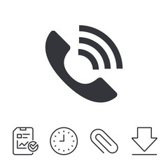 Phone sign icon. Support symbol.