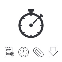 Timer sign icon. Stopwatch symbol.