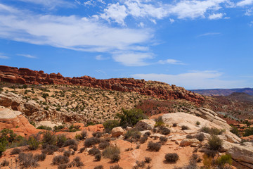 Fototapeta premium Panorama from Arches National Park, Utah. USA