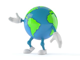 World globe character © Talaj