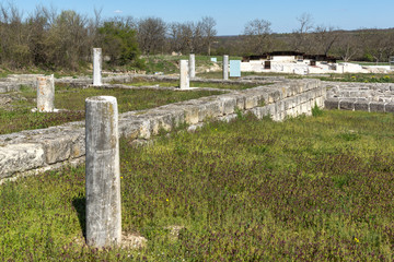 Ruins of The capital city of the First  Bulgarian Empire medieval stronghold Great Preslav (Veliki Preslav), Shumen Region, Bulgaria
